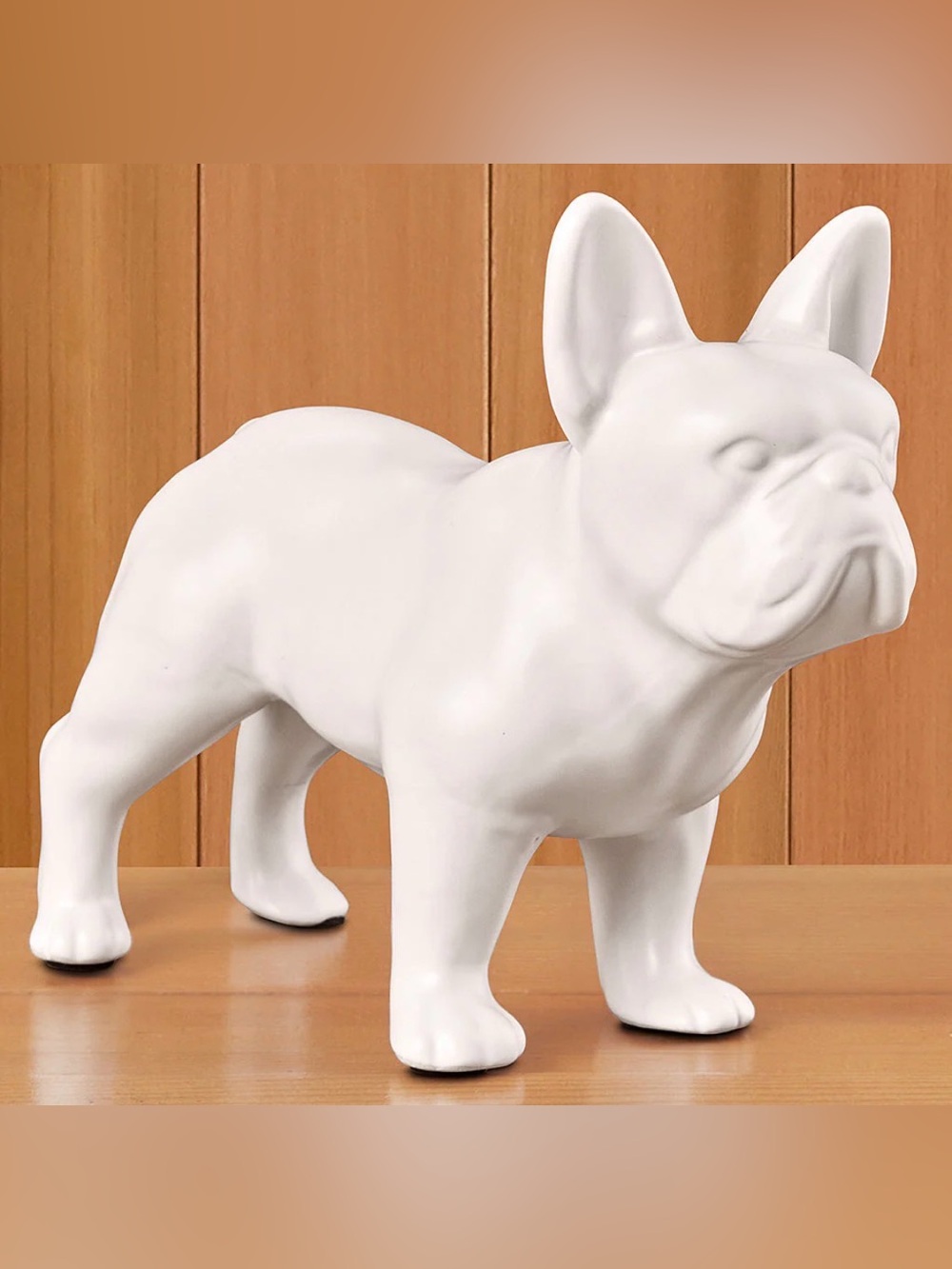 NWT White Ceramic French Bulldog Figurine
